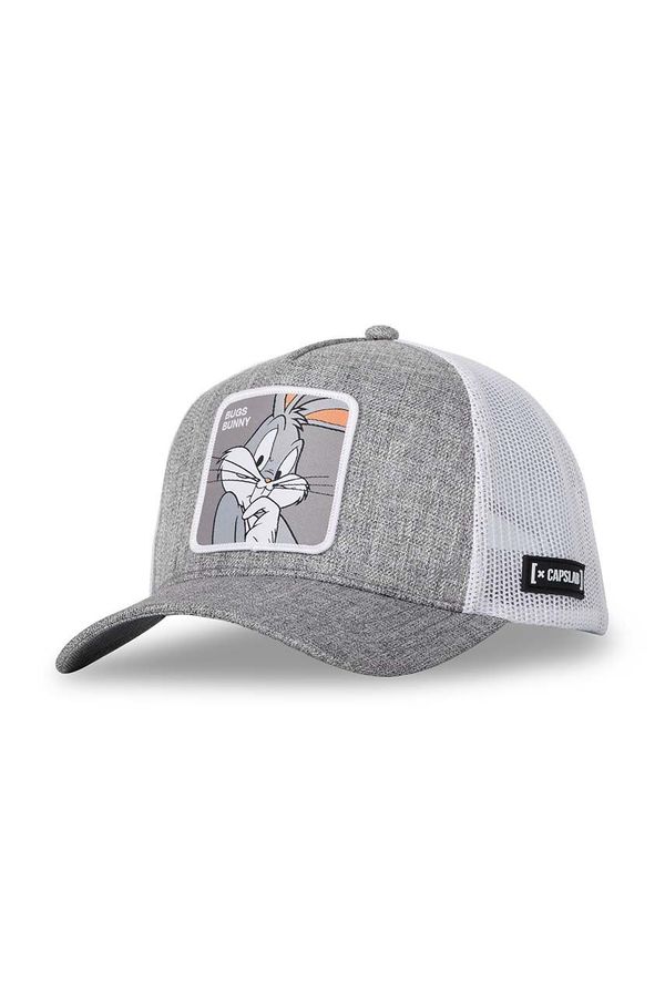 Capslab Kapa sa šiltom Capslab x Looney Tunes boja: siva, s aplikacijom, CL/LOO10/1/CT/BUG