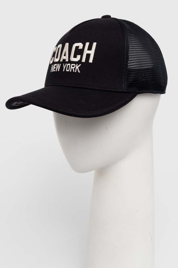 Coach Kapa sa šiltom Coach boja: crna, s aplikacijom