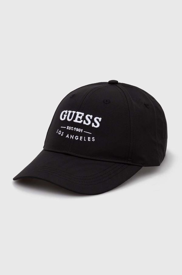 Guess Kapa sa šiltom Guess boja: crna, s aplikacijom