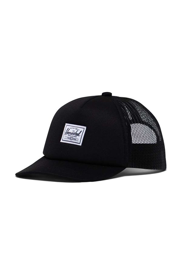 Herschel Kapa sa šiltom Herschel Baby Whaler Mesh Cap boja: crna, bez uzorka