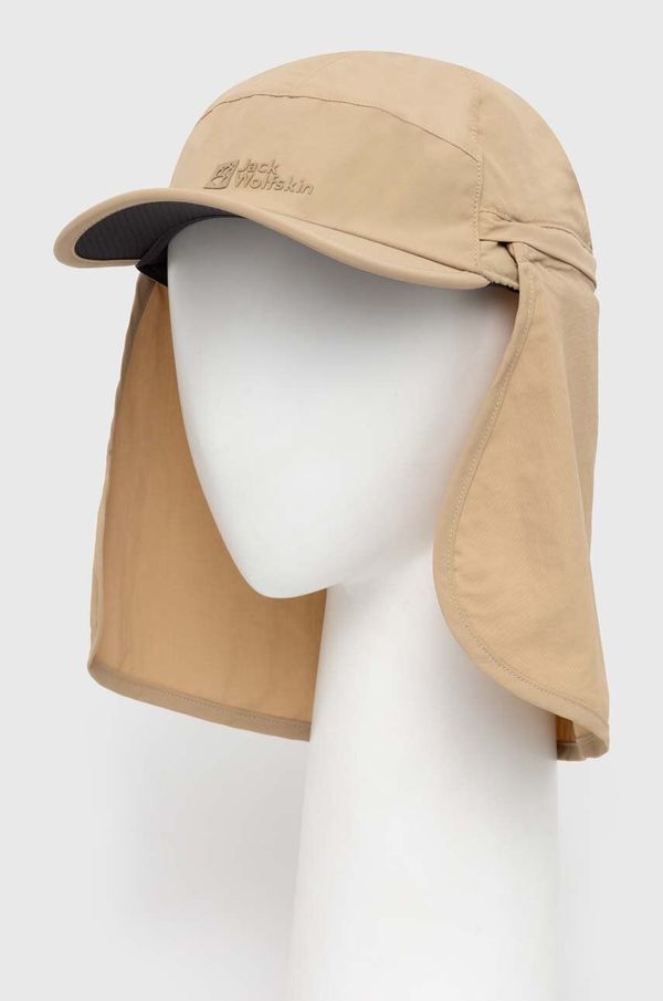 Jack Wolfskin Kapa sa šiltom Jack Wolfskin Canyon boja: bež, bez uzorka