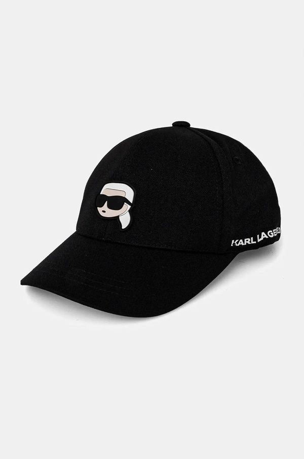 Karl Lagerfeld Kapa sa šiltom Karl Lagerfeld boja: crna, s aplikacijom, 500118.805710