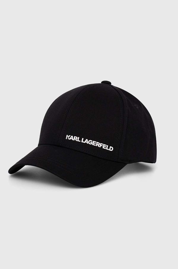 Karl Lagerfeld Kapa sa šiltom Karl Lagerfeld boja: crna, s tiskom, 543123.805615