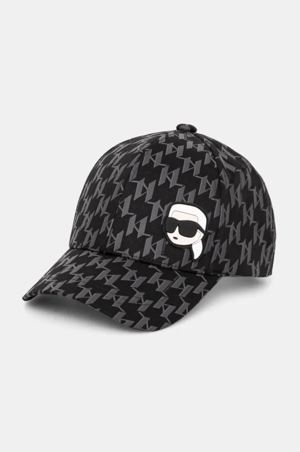 Karl Lagerfeld Kapa sa šiltom Karl Lagerfeld boja: crna, s uzorkom, 551123.805616
