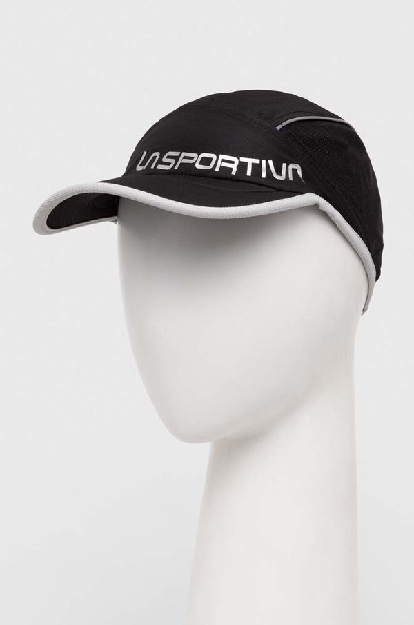 La Sportiva Kapa sa šiltom LA Sportiva Shield boja: crna, s tiskom