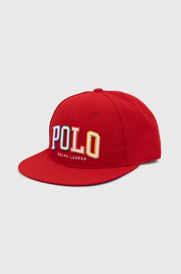 Polo Ralph Lauren Kapa sa šiltom Polo Ralph Lauren boja: crvena, s aplikacijom