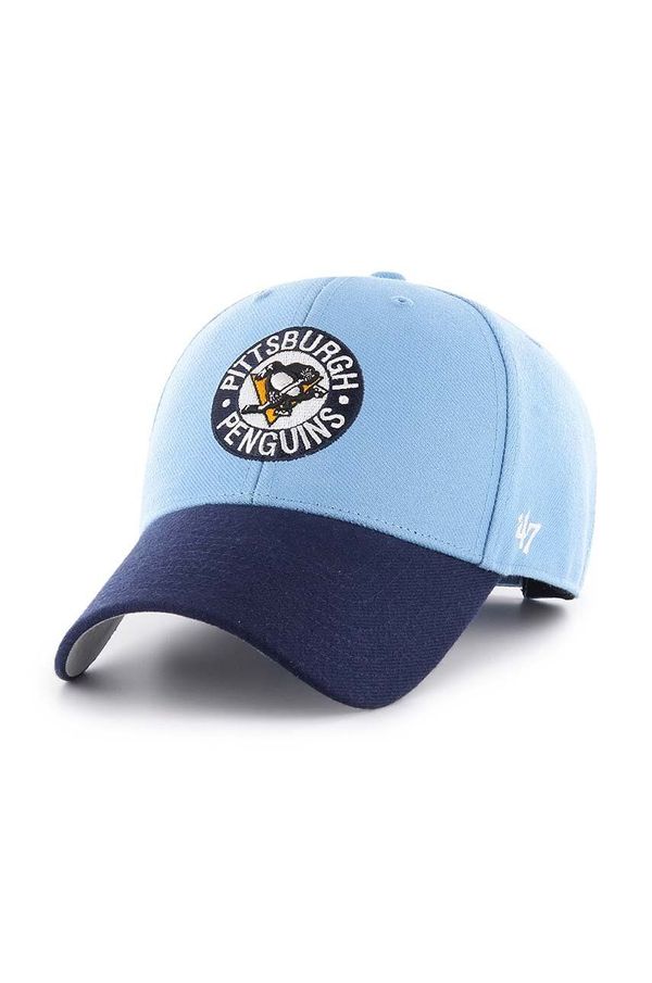47 brand Kapa sa šiltom s dodatkom vune 47 brand NHL Pittsburgh Penguins s aplikacijom, HVIN-MVPTT15WBV-CO68