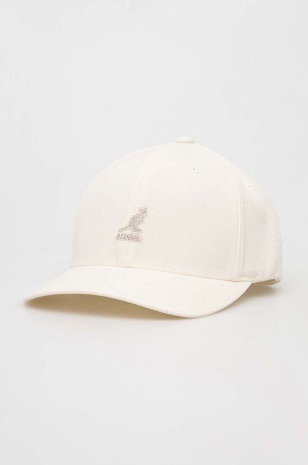Kangol Kapa sa šiltom s dodatkom vune Kangol boja: bež, bez uzorka