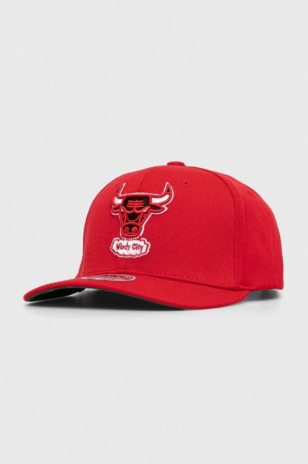 Mitchell&Ness Kapa sa šiltom s dodatkom vune Mitchell&Ness boja: crvena, s aplikacijom