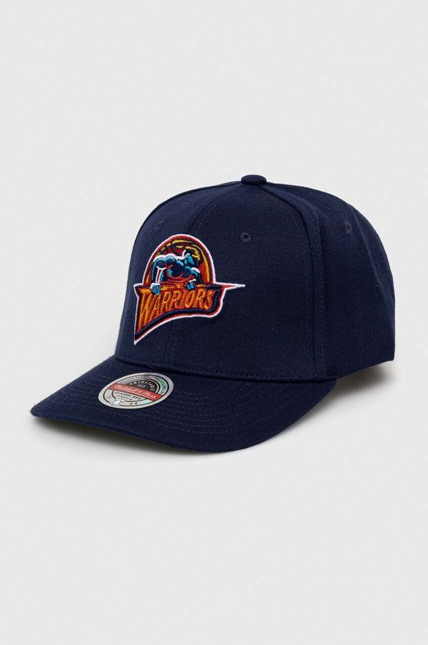 Mitchell&Ness Kapa sa šiltom s dodatkom vune Mitchell&Ness Golden State Warriors boja: tamno plava, s aplikacijom