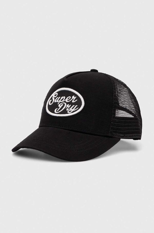 Superdry Kapa sa šiltom Superdry boja: crna, s aplikacijom, Y9011020A-06A