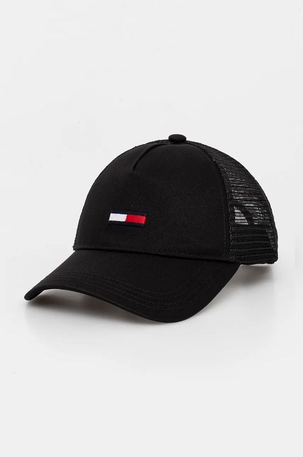 Tommy Jeans Kapa sa šiltom Tommy Jeans boja: crna, s aplikacijom, AM0AM12425