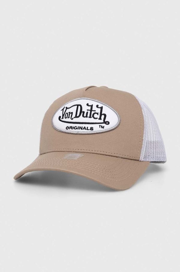 Von Dutch Kapa sa šiltom Von Dutch boja: bež, s aplikacijom