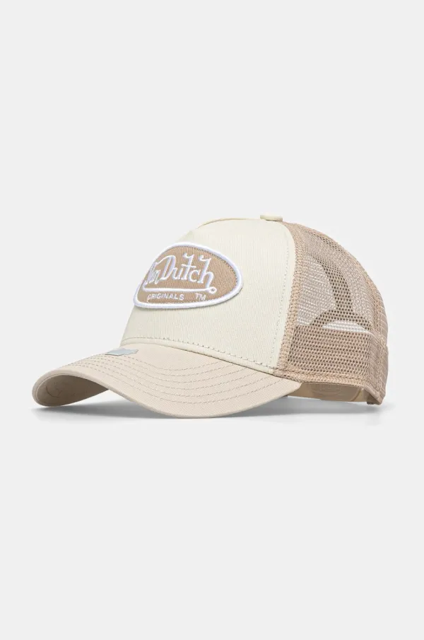 Von Dutch Kapa sa šiltom Von Dutch boja: bež, s aplikacijom, 7030593