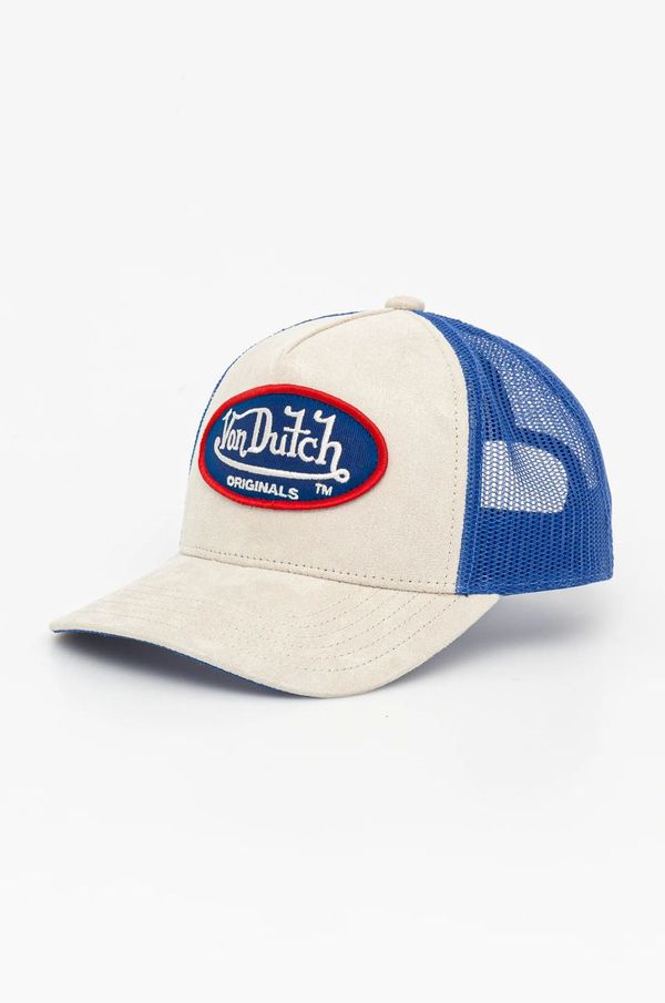 Von Dutch Kapa sa šiltom Von Dutch boja: bež, s aplikacijom, 7030828