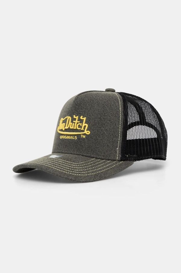 Von Dutch Kapa sa šiltom Von Dutch TRUCKER NEWARK boja: crna, s uzorkom, 7030820
