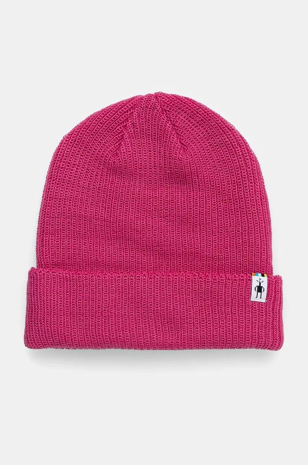 Smartwool Kapa Smartwool boja: ružičasta, vunena, SW002647.D