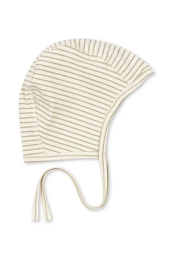 Konges Sløjd Kapa za bebe Konges Sløjd BASIC BABY HELMET GOTS boja: bež, od tanke pletenine, KS102252