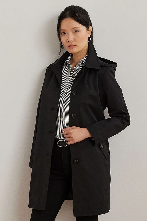 Lauren Ralph Lauren Kaput Lauren Ralph Lauren za žene, boja: crna, za prijelazno razdoblje, 297967121