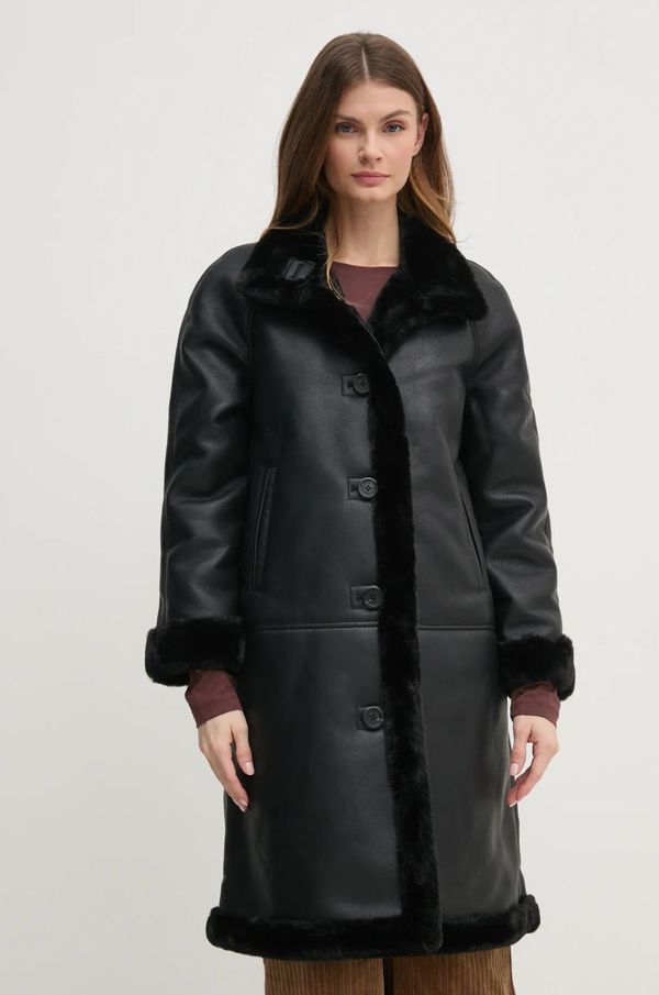 Pedro del Hierro Kaput Pedro del Hierro za žene, boja: crna, za prijelazno razdoblje, oversize, 7528338