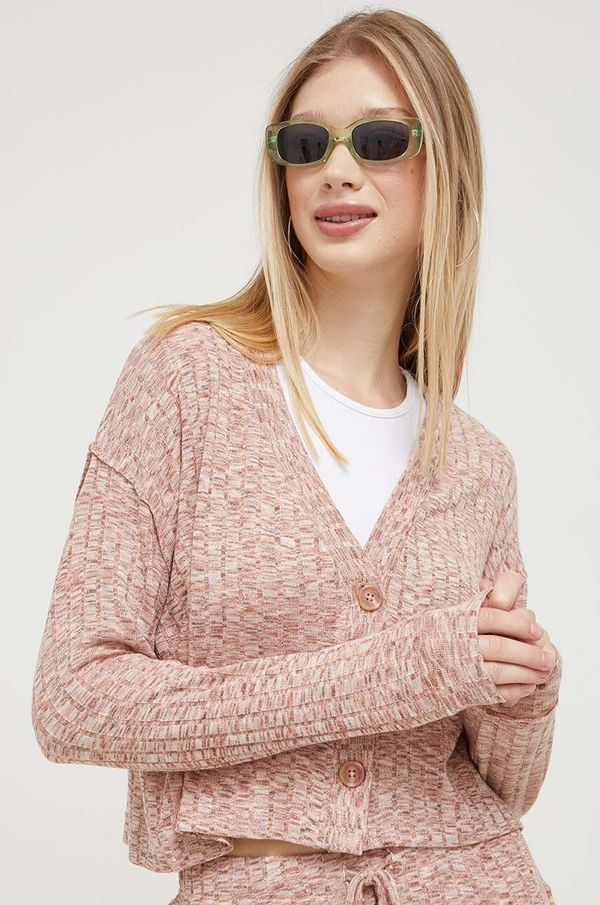 Billabong Kardigan Billabong za žene, boja: ružičasta, lagani