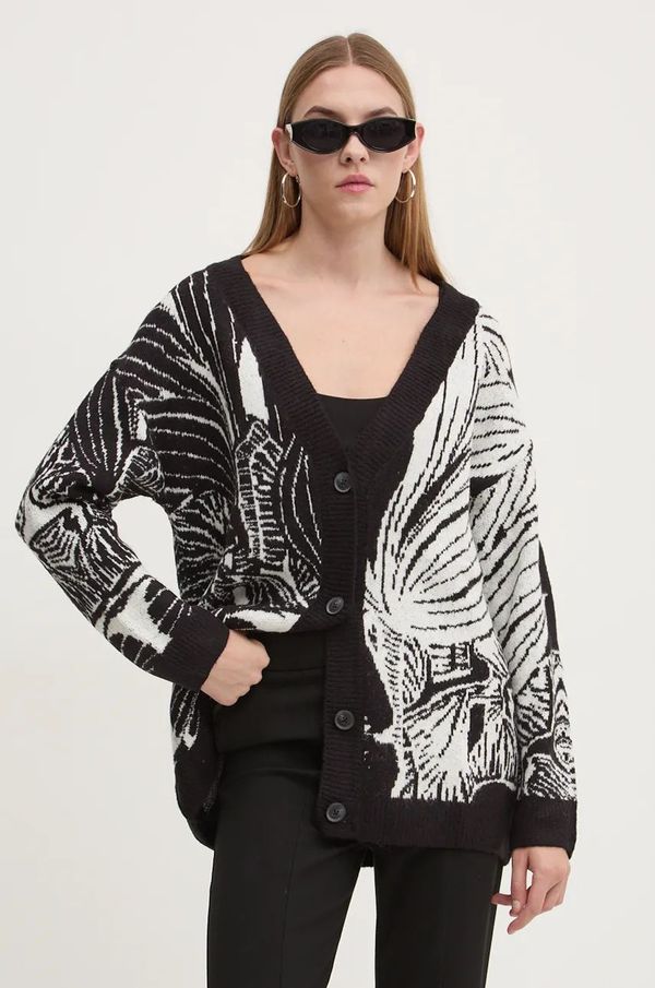 Desigual Kardigan Desigual HALIFAX za žene, boja: crna, 24WWJF26