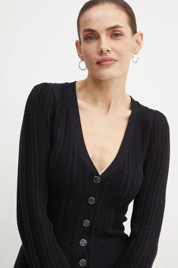 Guess Kardigan Guess LIVIA za žene, boja: crna, lagani, W4BR31 Z2V42