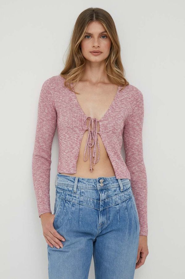 Pepe Jeans Kardigan Pepe Jeans Danica za žene, boja: ružičasta, lagani