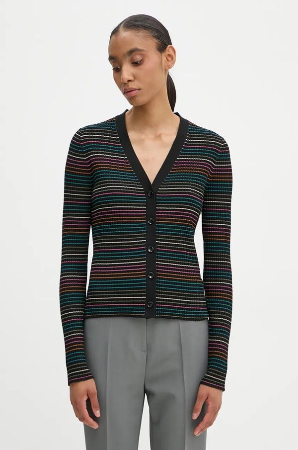 PS Paul Smith Kardigan PS Paul Smith za žene, boja: crna, lagani, W2R.430N.N31248
