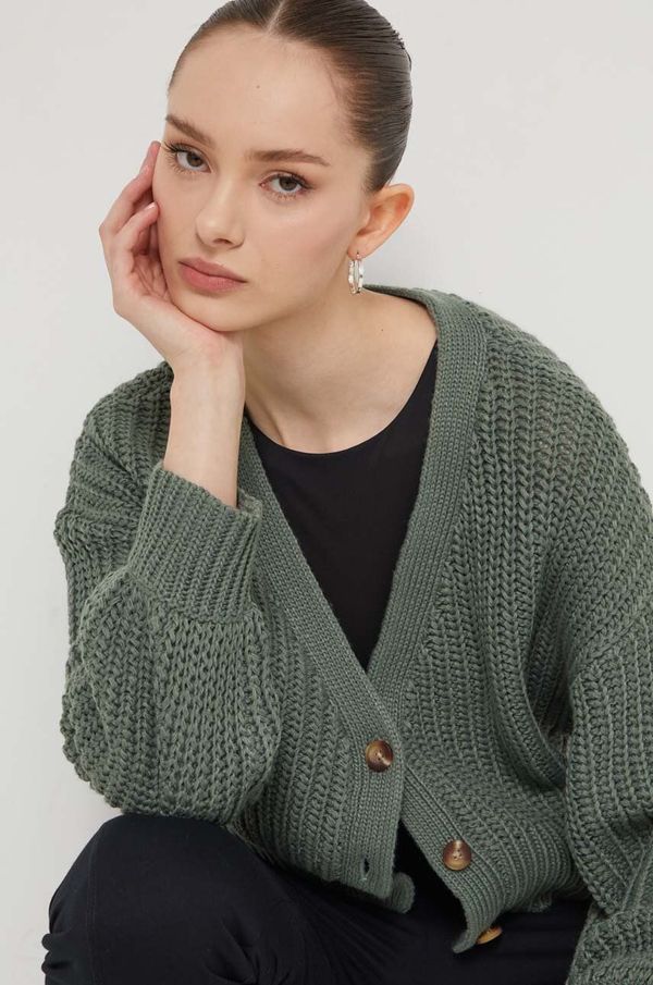 Roxy Kardigan Roxy za žene, boja: zelena