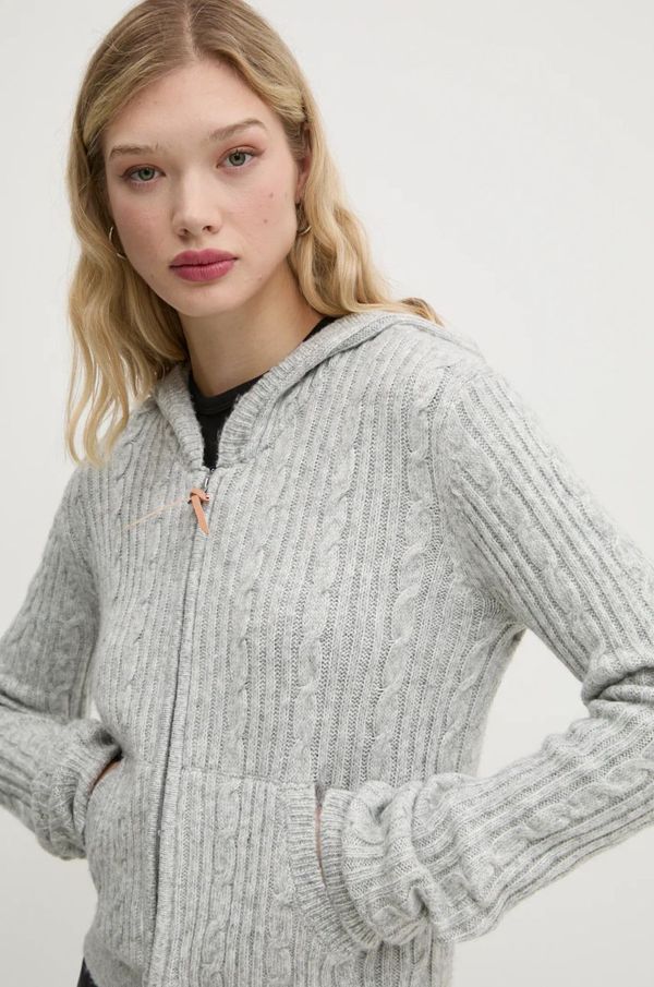 Superdry Kardigan Superdry za žene, boja: siva, W6110556A-B6E