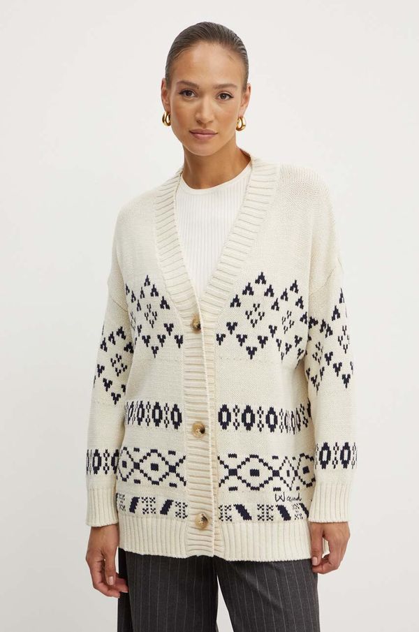 Weekend Max Mara Kardigan Weekend Max Mara za žene, boja: bež, lagani, 2425346031600
