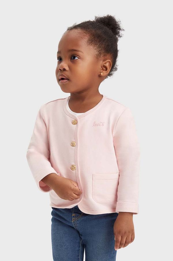 Levi's Kardigan za bebe Levi's boja: ružičasta, lagani