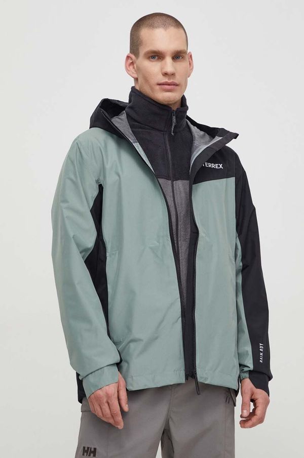 adidas TERREX Kišna jakna adidas TERREX Multi 2.5 L RAIN.RDY za muškarce, boja: zelena, IN4770