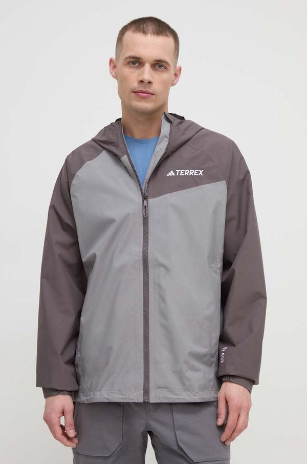 adidas TERREX Kišna jakna adidas TERREX Multi za muškarce, boja: siva