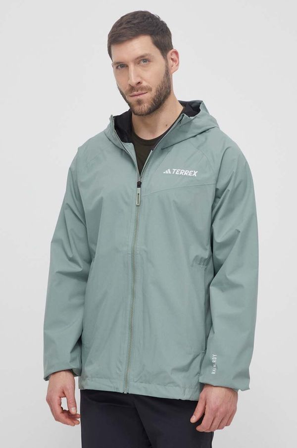 adidas TERREX Kišna jakna adidas TERREX Multi za muškarce, boja: zelena, IN4771