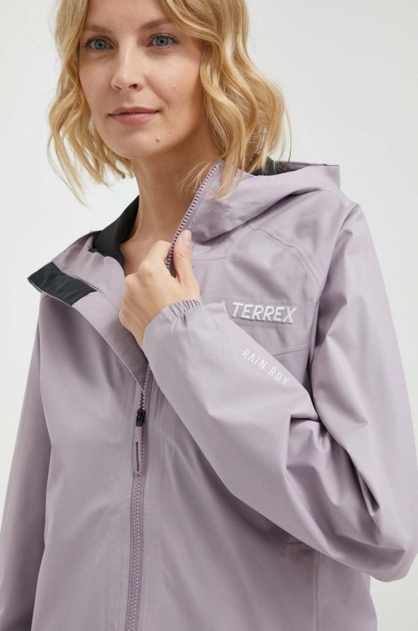 adidas TERREX Kišna jakna adidas TERREX Multi za žene, boja: ljubičasta