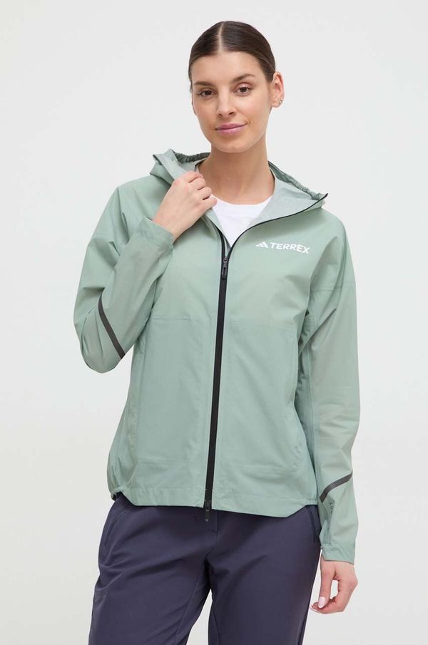 adidas TERREX Kišna jakna adidas TERREX Xperior Light za žene, boja: zelena
