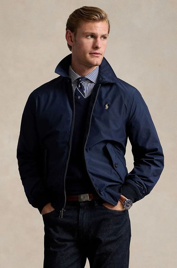 Polo Ralph Lauren Kišna jakna Polo Ralph Lauren za muškarce, boja: tamno plava, za prijelazno razdoblje, 710938512