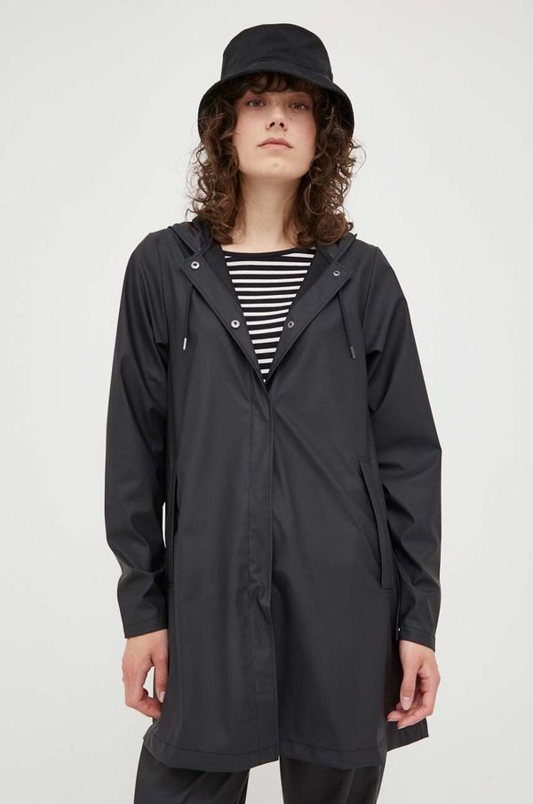 Rains Kišna jakna Rains A-line W Jacket 18050 za žene, boja: crna, za prijelazno razdoblje, 18050.01-01Black