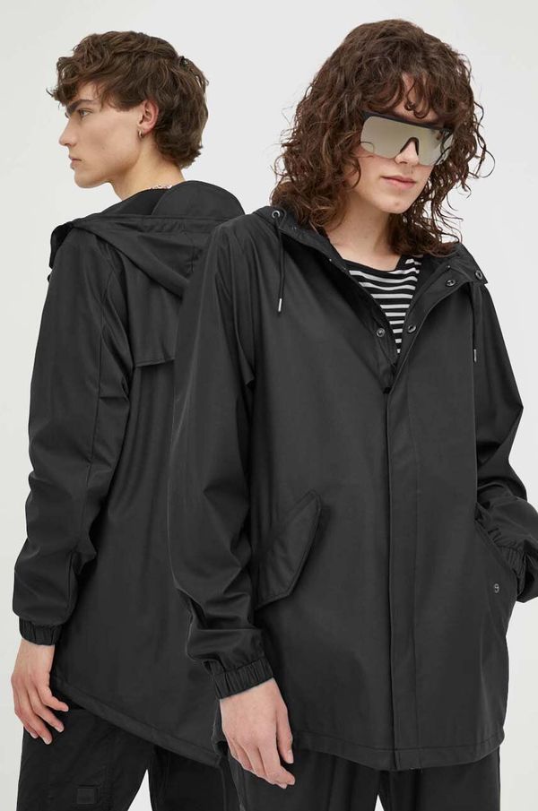 Rains Kišna jakna Rains Fishtail Jacket 18010 boja: crna, za prijelazno razdoblje, 18010.01-01Black