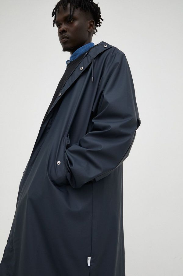Rains Kišna jakna Rains Fishtail Parka 18140 boja: tamno plava, za prijelazno razdoblje, 18140.47-47.Navy