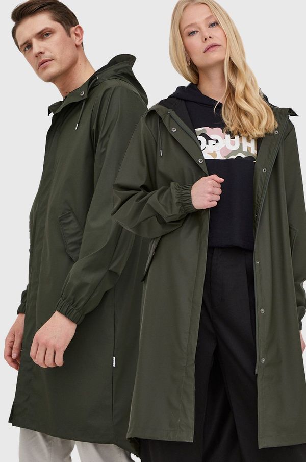 Rains Kišna jakna Rains Fishtail Parka 18140 boja: zelena, za prijelazno razdoblje, 18140.03-Green