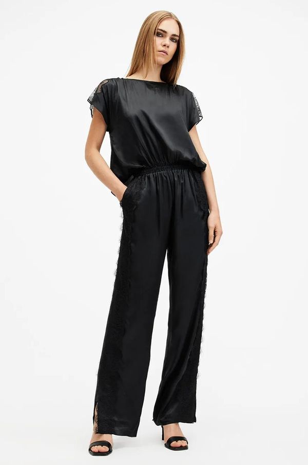 AllSaints Kombinezon s dodatkom svile AllSaints MARI boja: crna, W050TB