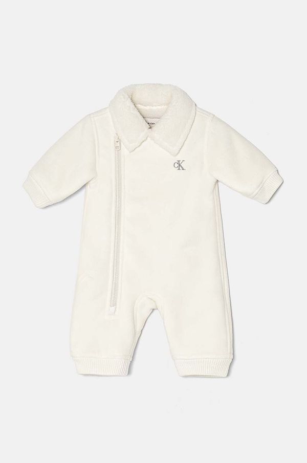 Calvin Klein Jeans Kombinezon za bebe Calvin Klein Jeans boja: bež, IN0IN00255