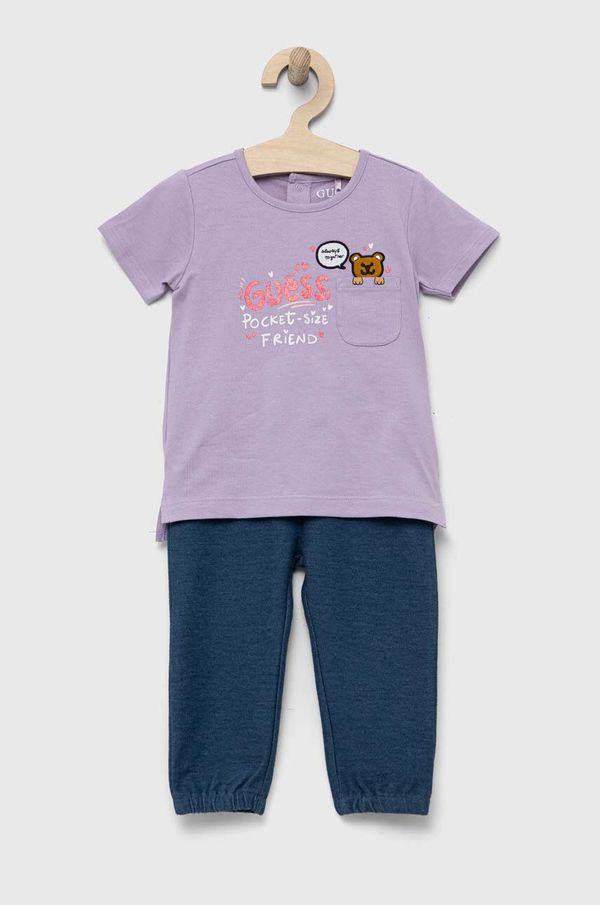 Guess Komplet za bebe Guess boja: ljubičasta