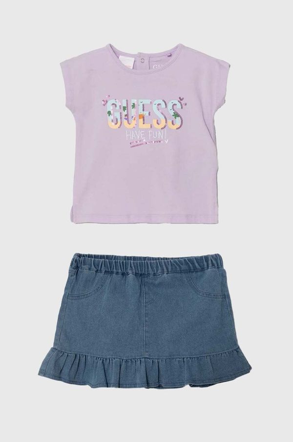 Guess Komplet za bebe Guess boja: ljubičasta