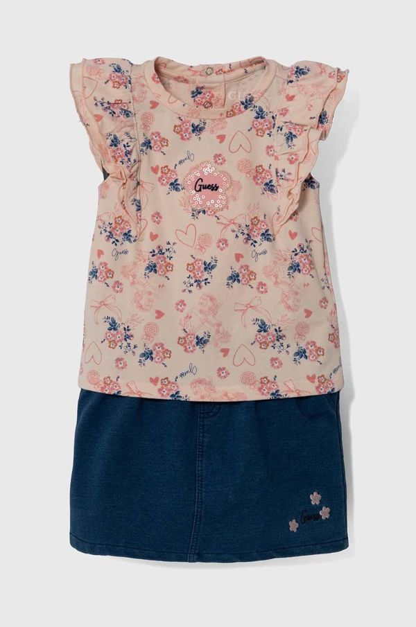 Guess Komplet za bebe Guess boja: ružičasta