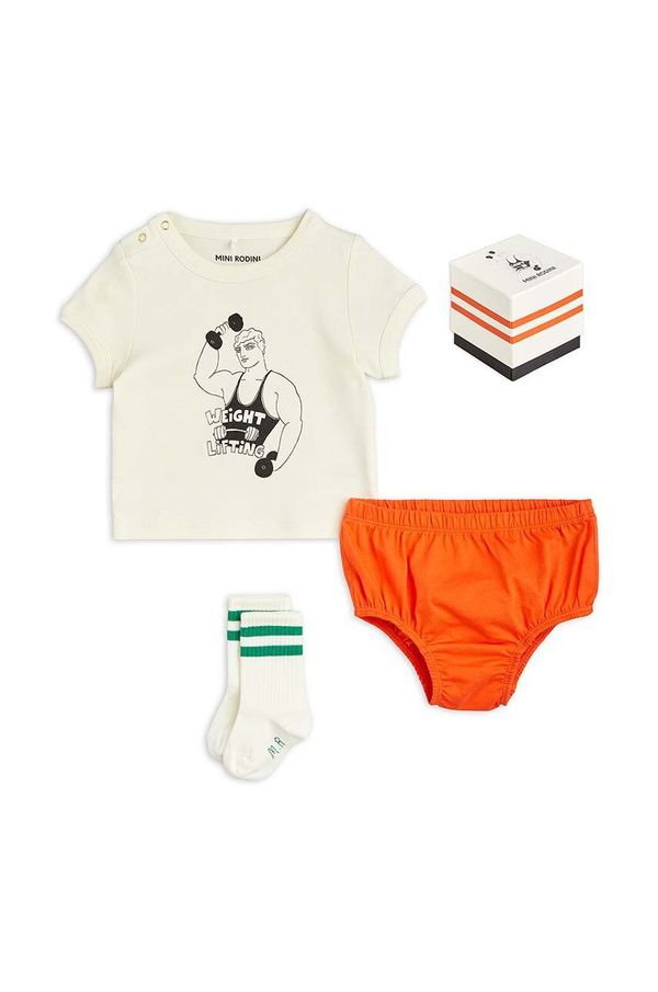 Mini Rodini Komplet za bebe Mini Rodini Weight lifting