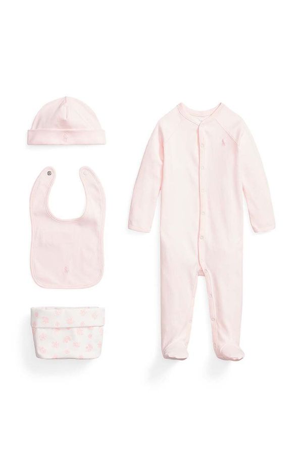 Polo Ralph Lauren Komplet za bebe Polo Ralph Lauren boja: ružičasta